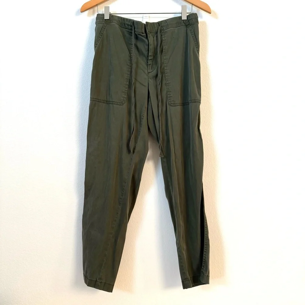 Lou & Grey Cosmic Drawstring Joggers Olive Army Green S - Picture 3 of 14